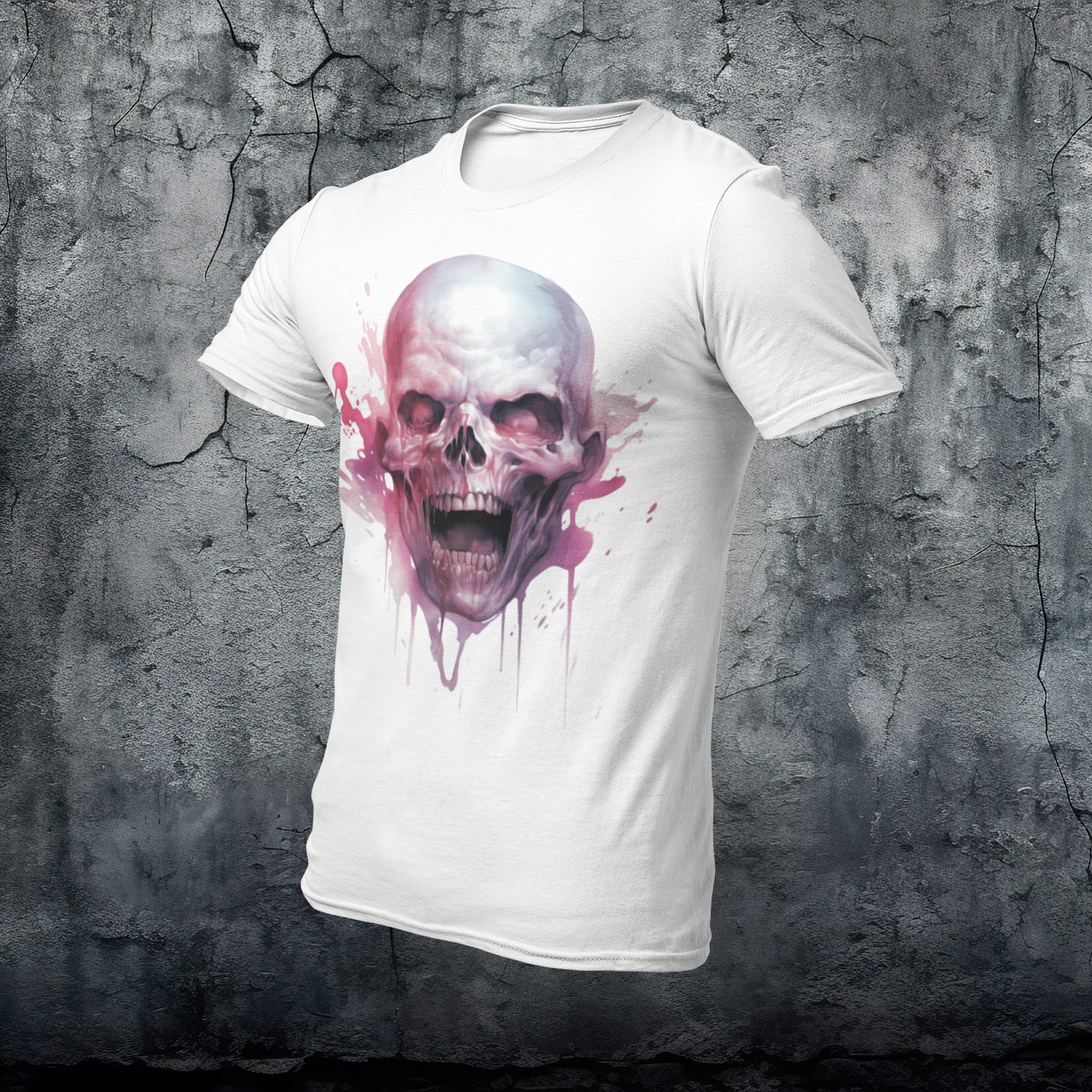 Premium Skull T-Shirt "Scream"