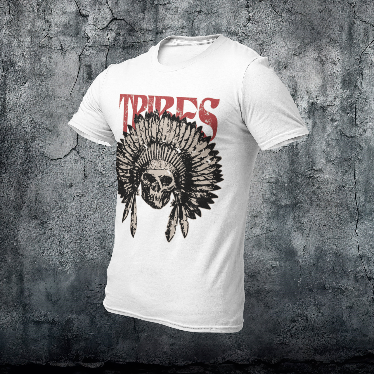 Premium Skull T-Shirt "TRIBES"